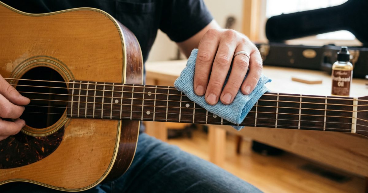 merawat gitar akustik